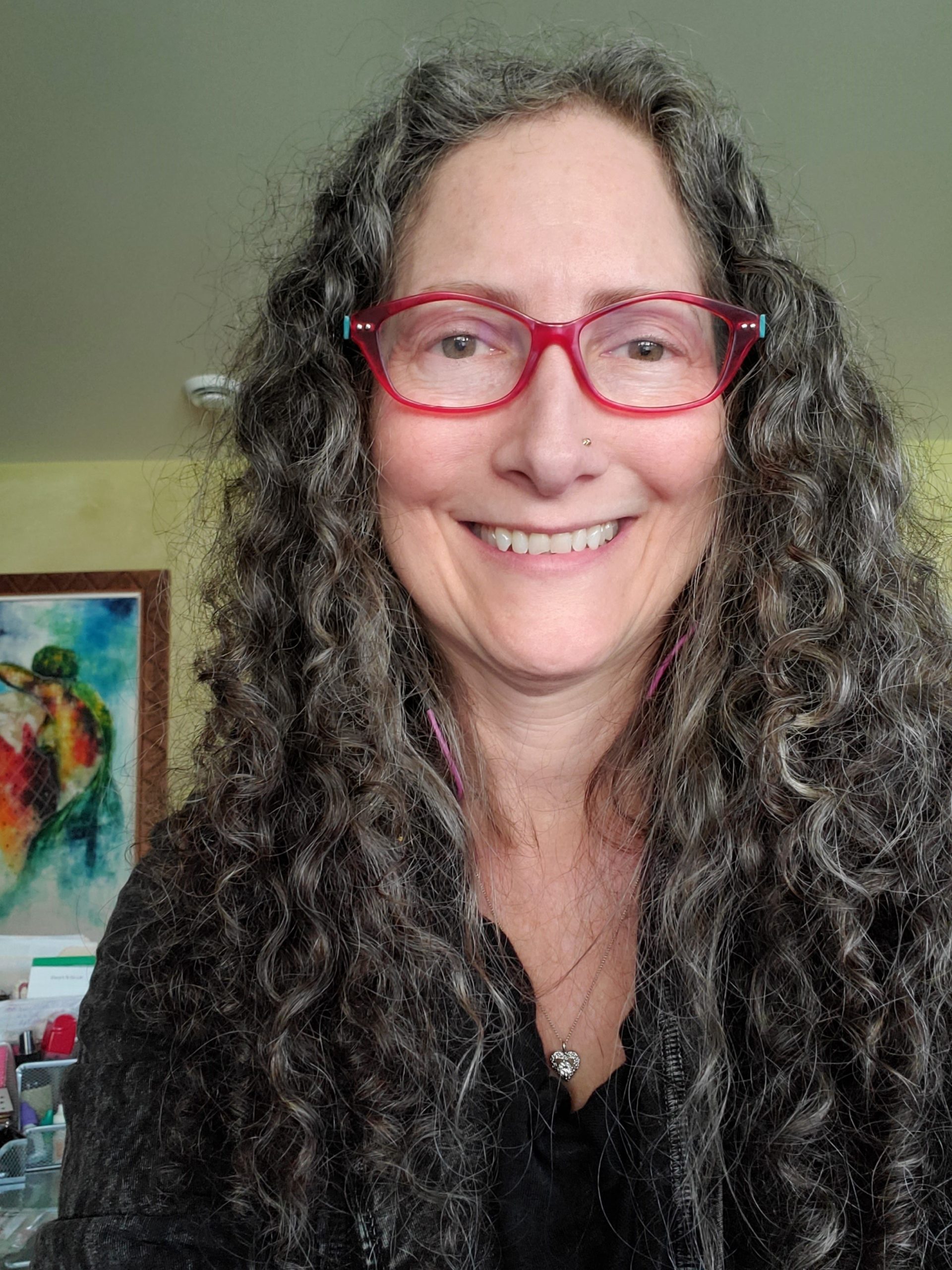 SRA headshot selfie Sheryl Rapée-Adams, Copyeditor (headshot)